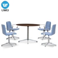 Table de conférence extensible en bois moderne de luxe LIWEI, mini bureau, mobilier de bureau, bureau à domicile, salon, salle à manger