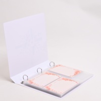 Carpeta de Plástico en Stock con Tres Bolsillos para Fotos de 4*6 y un Bolsillo para Tarjetas de 2*4 Pulgadas, 20 Hojas, Carpeta de Plástico Personalizada