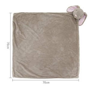Personalizado macio velo bebê cobertor com bonito <span class=keywords><strong>animal</strong></span> cabeça poliéster para casa viagens piqueniques inverno temporada - Product Image 4