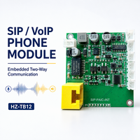 Módulo de Teléfono VoIP SIP HZ-TB12, Placa de Teléfono IP, Intercomunicador para Terminales de Emergencia Bidireccionales Integrados