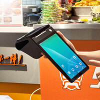 Perangkat POS Android 14 DLNA Z108 OEM dengan Printer 80mm, NFC, Layar Ganda untuk Solusi E-commerce, Logistik, Permainan, Ritel, dan Shopee