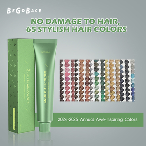 Semir rambut Herbal China, krim warna rambut 65 warna untuk penggunaan rumah dan Salon