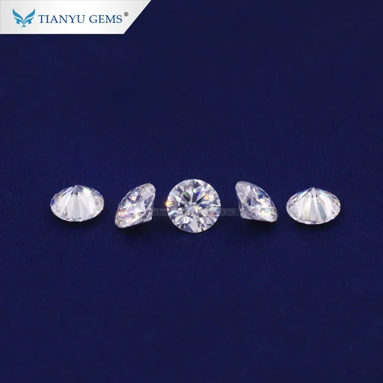 Tianyugems hot sale lab grown diamond HTHP 3mm round cut D VVS Clarity 1ct price