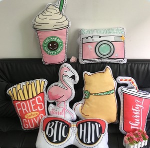 Cuscino a forma irregolare personalizzato stampato Cartoon <span class=keywords><strong>Anime</strong></span> Animal Design Head <span class=keywords><strong>Pillow</strong></span> federa cuscino a forma di cuscino - Product Image 5