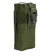 Pochette tactique Molle pour radio talkie-walkie, étui portable pour interphone, support de ceinture de service, fermeture éclair, étanche, unisexe, en polyester