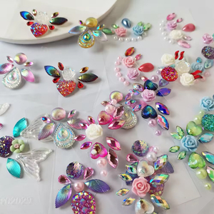 Miếng dán trang điểm hình đá lấp lánh cho lông mày, kiểu Pháp quyến rũ, chống nước, dành cho nữ - Product Image 1