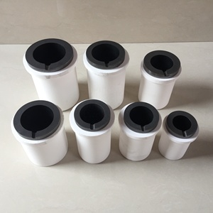 أفران ذات تردد متوسط وعالي تستخدم بوتقات الجرافيت المكثف + بوتقات الكوارتز لصهر الذهب والفضة والنحاس والألومنيوم - Product Image 1