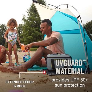 Toldo Portátil Grande <span class=keywords><strong>Coleman</strong></span> Skyshade con Postes Preinstalados y Tapete de Piso, Toldo de Nailon de Fácil Instalación para Playa, Camping y Más - Product Image 4