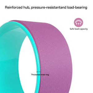 Ruota per <span class=keywords><strong>Yoga</strong></span> Personalizzata in TPE, Trainer Portatile per Stretching Profondo, Allineamento della Colonna Vertebrale, Miglioramento della Flessibilità Pilates, Antiscivolo ed Ecologica - Product Image 4
