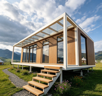 Maison mobile, maison modulaire, maison préfabriquée, faible coût de transport, plan de configuration personnalisé, montage facile pour camp de travailleurs, maison miniature