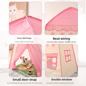 Tente d'été pour enfants indienne, maison de jeu intérieure, tente de jeu pour bébé, <span class=keywords><strong>yourte</strong></span>, château de princesse, en polyester résistant à l'usure, direct usine - Product Image 4