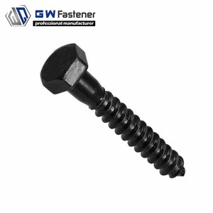 Tornillo Métrico <span class=keywords><strong>de</strong></span> Cabeza Hexagonal <span class=keywords><strong>de</strong></span> Acero al Carbono <span class=keywords><strong>de</strong></span> 1/4\", 5/16\", 3/<span class=keywords><strong>8</strong></span>\", 1/2\", con Óxido Negro, Tornillo para Madera, Tornillo <span class=keywords><strong>de</strong></span> Cabeza Plana - Product Image 2