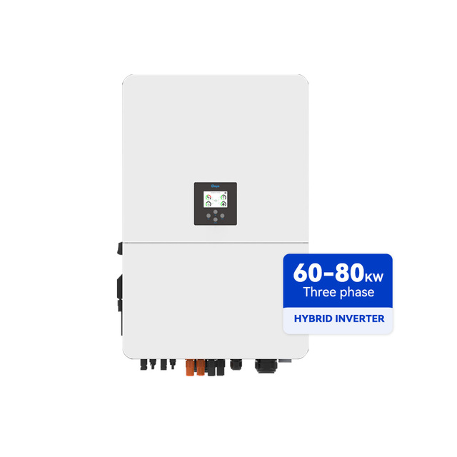 New Model Deye SUN-60/75/80K-SG02HP3-EU-EM4/EM6 60KW 75KW 80KW Deye Hv Battery Three Phase Deye Hybrid Inverter