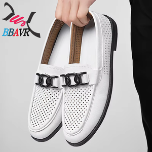 Chaussures mocassins décontractées pour hommes, taille 39-44, respirantes, légères, en PU, avec fermeture éclair, antidérapantes, pour le printemps - Product Image 5