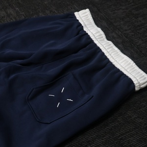 Custom Logo Men's Casual Sweatpants Elastic Waist Drawstring Black Gray 100% Cotton Breathable Pants for Men - Product Image 6