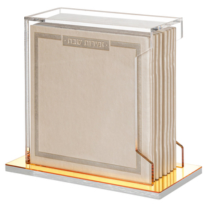 Tùy chỉnh rõ ràng <span class=keywords><strong>Acrylic</strong></span> judaica Quà Tặng softcover <span class=keywords><strong>lucite</strong></span> bencher Bộ - Product Image 5