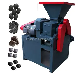 Machine à fabriquer des briquettes de charbon de bois BBQ personnalisées en forme d'oreiller Machine à presser les billes de poudre de charbon Machine à briquettes de charbon de bois