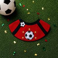 Bavoir personnalisé pour animaux de compagnie, bandana de football, tenue de supporter, accessoire de fête, vêtement à thème sportif, maillot de football pour chiens et chats