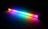 Barres lumineuses stroboscopiques 720 LED, barre lumineuse à pixels 3-en-1 RGB programmable, éclairage de scène à effet wash, barre LED DMX pour club, discothèque, DJ