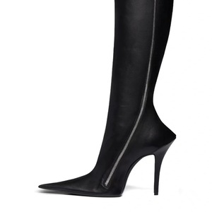 Bottes Femme en Nouveau Matériau à Bout Pointu, Talon Aiguille Designer, Bottes Hautes pour Femme 2025 - Product Image 4