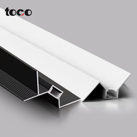 Profil LED de plafond d'ombre noire de vente chaude 48.2x35.2mm dans le canal léger en aluminium d'angle fait d'alliage d'aluminium durable