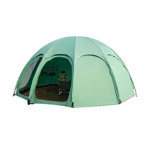 Prezzo di fabbrica di alta qualità doppia Yurt geodetica campeggio bianco Oxford tenda rotonda festa di nozze e altri eventi di supporto OEM/ODM