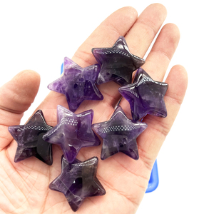 FUXUAN - Cristales de Piedra Natural al por Mayor, Gemas Curativas, Mini Cristal de Cuarzo Rosa en Forma de Estrella para Decoración - Product Image 5