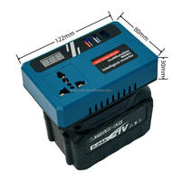 Convertisseur intelligent portable à batterie rechargeable 21V, adaptateur USB DC-AV pour AC110V/220V, professionnel, industriel, bricolage