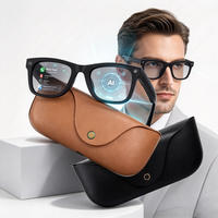 Lunettes Intelligentes Étanche IP65 avec Assistant IA, Caméra, WiFi 6, BT 5.4, Traduction, Étui 300mAh, 1080P