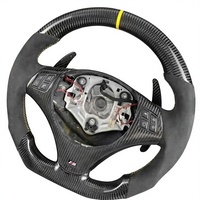 Volant de voiture en fibre de carbone de qualité supérieure pour BMW Sport E46 M3 Touring Coupé 328i 330i Ci Xi 2001 2002 2003 2004 2005