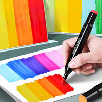SINOART Ensemble de stylos marqueurs à alcool pour artistes, 30/40/60/80/108/168 couleurs, double pointe