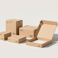 Boîtes d'expédition en carton ondulé pour vêtements, emballages portables en carton pour vêtements avec logo, boîtes en papier pour sous-vêtements