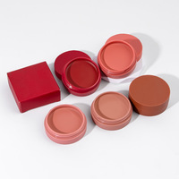 Fard à joues crème 9 couleurs exclusif transfrontalier, fini scintillant, éclaircissant naturellement, ton orange illuminant subtilement