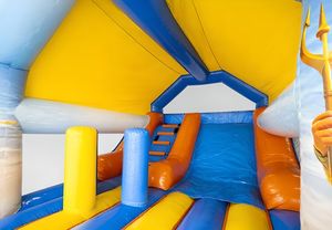 <span class=keywords><strong>Castillo</strong></span> Inflable Personalizable con Temática de Circo, con Tobogán Ancho y Techo, Área de Juegos para Niños y Adultos, para Uso en Parques o en Casa - Product Image 5