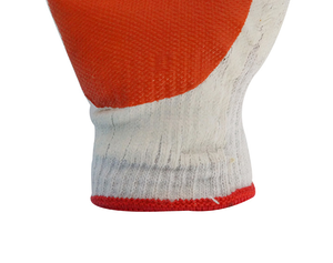 Chi Phí Thấp Nhà Sản Xuất Sản Phẩm Màu Đỏ <span class=keywords><strong>Latex</strong></span> Tráng Đan Bông Cao Su Làm Việc An Toàn Găng Tay - Product Image 4