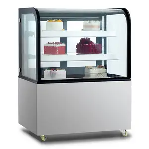Refrigerazione elettrica del congelatore dell'esposizione della vetrina della torta del pavimento di nuova moda del fornitore cinese per il supermercato
