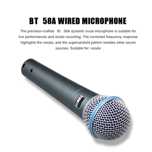 Microphone Dynamique Professionnel en Métal <span class=keywords><strong>BETA</strong></span> <span class=keywords><strong>58A</strong></span> pour Chanteurs Diffusion en Direct Portable Performances Filaire Dédié Carte Son - Product Image 5