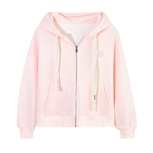 Sudadera con Capucha para Mujer de Alta <span class=keywords><strong>Calidad</strong></span> a Bajo <span class=keywords><strong>Precio</strong></span>, Bordada con Letras, Chaqueta Deportiva con Cremallera Completa, Ligera para Otoño - Product Image 6