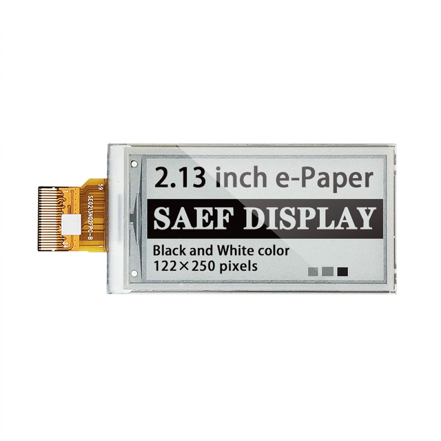 2.13 Inch e-ink display 122*250 Pixels SPI Interface EPD Monitor E-Paper Module E Ink Display