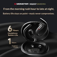 Écouteurs sans fil MONSTER MQ037, type tour d'oreille, sportifs, anti-bruit, non intra-auriculaires, haute qualité, IPX5, pour la course et le sport