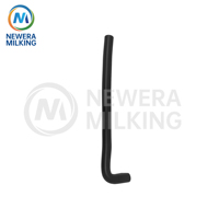 96745802 NEM Milk T. Pre B.RUBB20,5/35-500BfR Tubo de Goma en Forma de L para Leche MM15, Tubo de Goma de Alta Calidad para Leche, Piezas de Ordeño para Granja