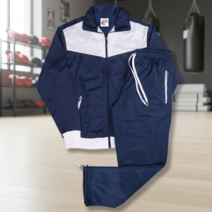 100% algodón transpirable Muay Thai Karate entrenamiento cálido chándal rojo y gris PK - Product Image 3