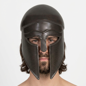 Casco Corintio Griego de Latón con Acabado Antiguo, Hecho a Mano en 3D, Pieza de Arte Coleccionable para Decoración del Hogar y Graduación - Product Image 1