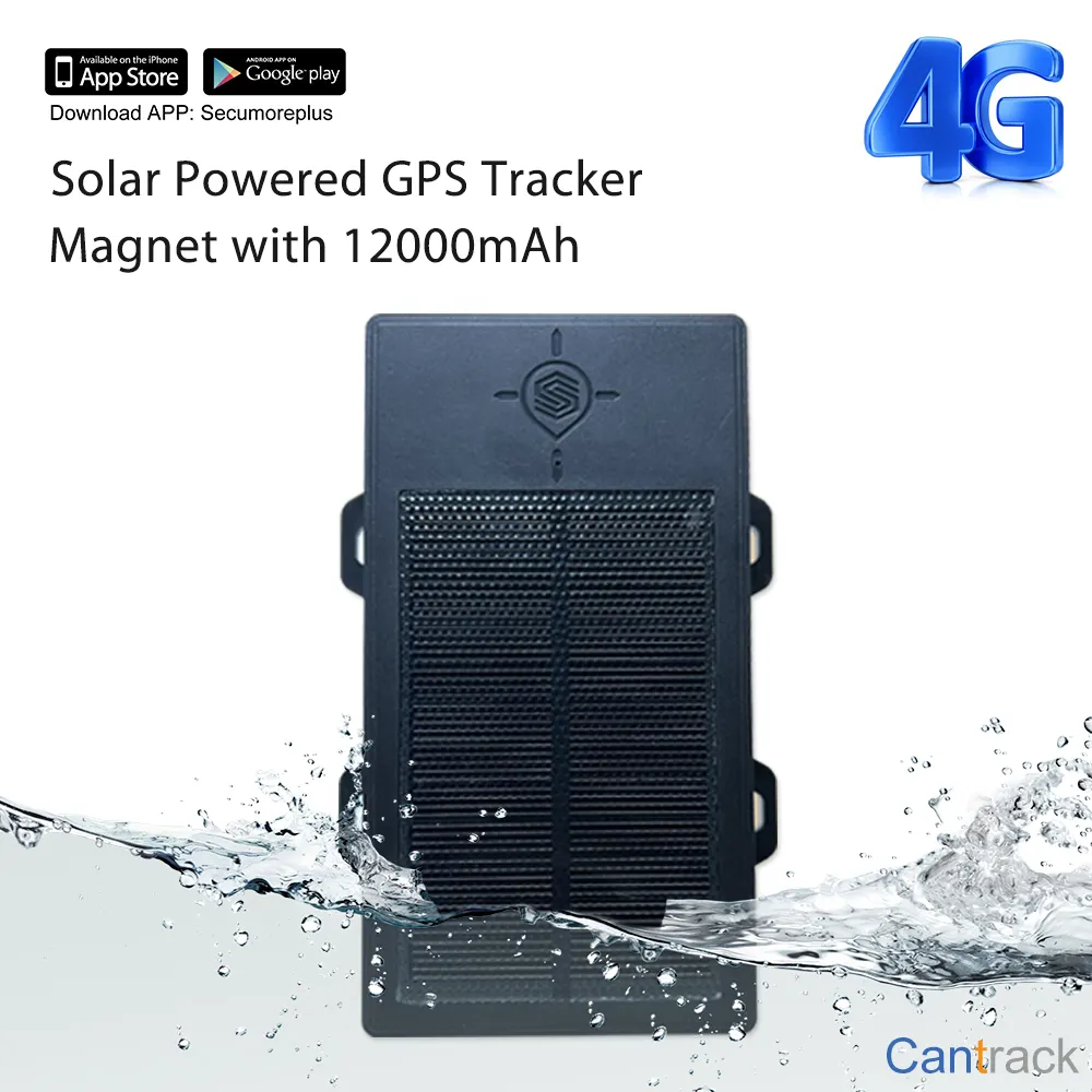 GF70L 4G Painel Solar rastreador gps12000mAh Long Standby time Asset Cow gps tracker 4g