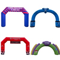 Arche gonflable personnalisée avec logo pour la promotion de la marque sportive, course de course à pied, ligne de départ et d'arrivée, événements en plein air, publicité