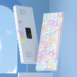 <span class=keywords><strong>Clavier</strong></span> de jeu mécanique filaire OEM 60% avec rétroéclairage RGB 7 couleurs ergonomique pour les joueurs sur PC - Product Image 3