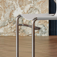 Chaises de salle à manger et de restaurant confortables à dossier haut pour coiffeuse de salon de café avec siège de cadre