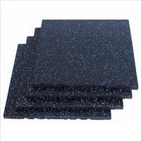 Tuile en caoutchouc durable antidérapante de prix usine avec des tapis en caoutchouc de plancher de gymnase de fermoirs
