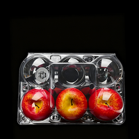 Aangepaste Plastic Clamshell Fruit Verpakking Containers Voor Mangosteen, Appel, Sinaasappel, Aardbei, Druif En Ga Zo Maar Door.