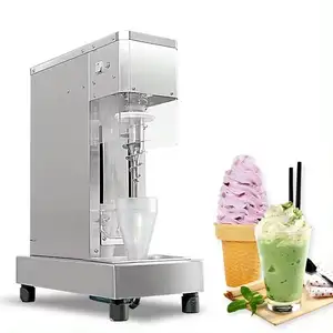 Automatic Stainless Steel Swirl Fruits Mix Ice Cream Machine 3 Flavor Soft Serve Frozen Yogurt Ice Cream Machine